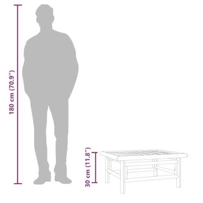 Tuintafel 65x55x30 cm bamboe Tuintafel 65x55x30 cm bamboe