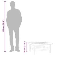 Tuintafel 65x55x30 cm bamboe - thumbnail