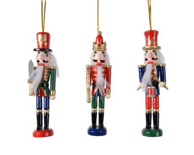 Ornament hout l4b3h13 cm notenkraker a3 KSD - Ksd