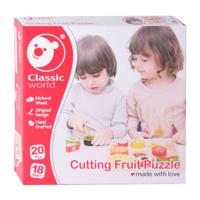 Classic World houten snijfruit, 20dlg. - thumbnail