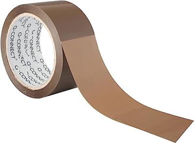 Q-CONNECT stille verpakkingstape, ft 50 mm x 66 m, bruin, pak van 6 rollen