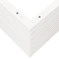 Plantenbak 90x90x46 cm massief grenenhout wit - thumbnail