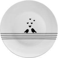 Clayre & Eef Ontbijtbord vogels Ø20x2cm - thumbnail