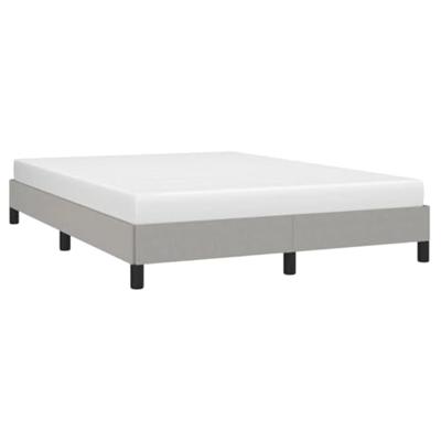 Bedframe zonder matras stof lichtgrijs 140x190 cm