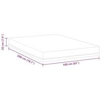 Matrassen Wit, Blauw 160 x 200 cm 100% polyester jacquard stof - thumbnail