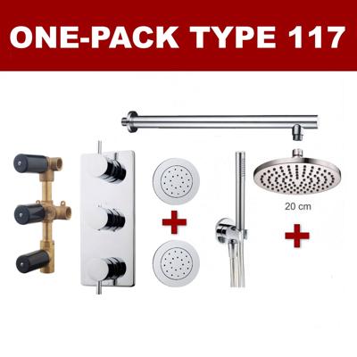 Wiesbaden one-pack inbouwthermostaatset type 117 Wiesbaden one-pack inbouwthermostaatset type 117
