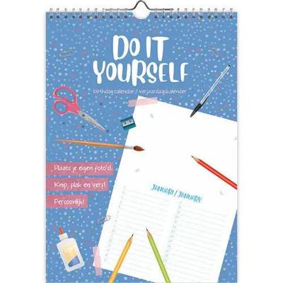 Do it yourself A4 Verjaardagskalender Do it yourself A4 Verjaardagskalender