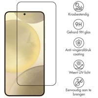 Accezz Gehard Glas Full Cover voor Samsung Galaxy S25 Plus Smartphone screenprotector Transparant - thumbnail