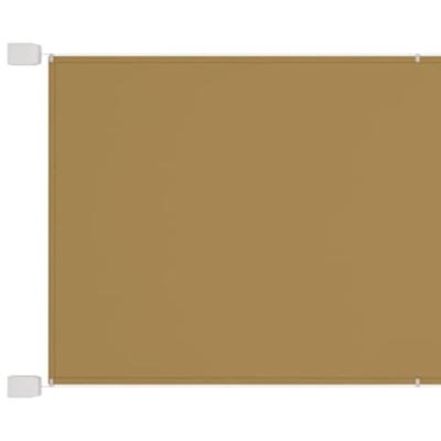 VidaXL Luifel verticaal 140x420 cm oxford stof beige VidaXL Luifel verticaal 140x420 cm oxford stof beige