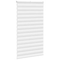 VidaXL Zebra rolgordijn 125x230 cm stofbreedte 120,9cm polyester wit - thumbnail