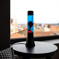 Mini lavalamp blauw en rood - thumbnail