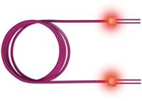 EasyLan glasvezel LED patchkabel duplex 50/125µm OM4, LC/LC, violet, 5 m - thumbnail