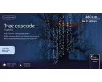 Cascadeverlichting Boom 480 LED 6x2m Cool Snowing - thumbnail