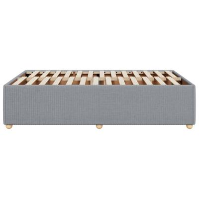 Bedframe zonder matras stof lichtgrijs 140x190 cm