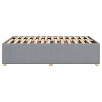 Bedframe zonder matras stof lichtgrijs 140x190 cm - thumbnail