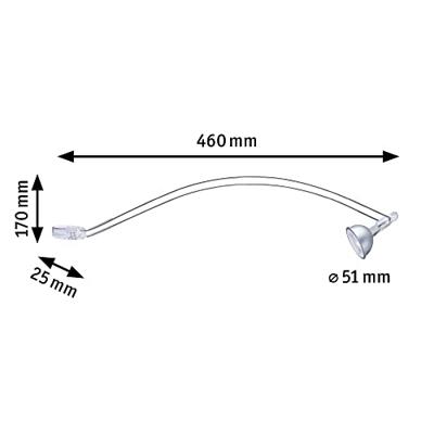 Paulmann Assistent II 99909 Schilderijlamp 8 W Chroom