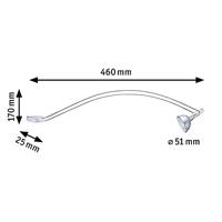 Paulmann Assistent II 99909 Schilderijlamp 8 W Chroom - thumbnail