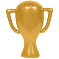 Opblaasbare Troffee Goud (45cm) - thumbnail