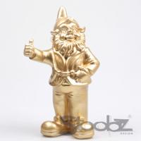 Stoobz Design Stoobz kabouter duim omhoog goud 31cm - thumbnail