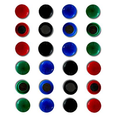Whiteboard magneten assorti 4 kleuren 24 stuks Whiteboard magneten assorti 4 kleuren 24 stuks