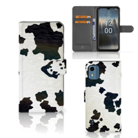 Nokia C12 | Telefoonhoesje | Met pasjeshouder | Koeienvlekken - thumbnail