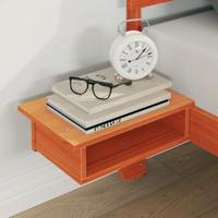 Bedframe met nachttafels met hoofdeinde Wasbruin 135 x 190 cm - thumbnail