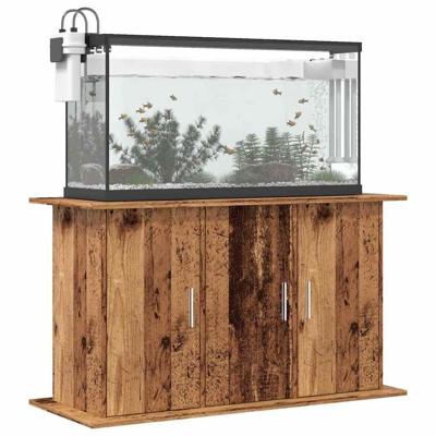 VidaXL Aquariumstandaard 101x41x58 cm bewerkt hout oud houtkleurig VidaXL Aquariumstandaard 101x41x58 cm bewerkt hout oud houtkleurig