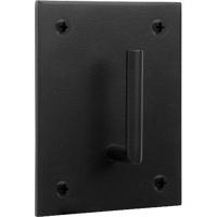 Formani Piet Boon ONE PB105 massieve haak vast op onderplaat - mat zwart - thumbnail