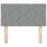 Hoofdbord met LED -striplichten Lichtgrijs 80 cm Stof - thumbnail