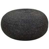 Beliani - TIFELT - Poef - Zwart - Jute - thumbnail