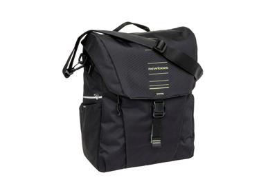 Enkele fietstas New Looxs Vigo Single - 20 liter - 30 x 19 x 40 cm - Black-Green