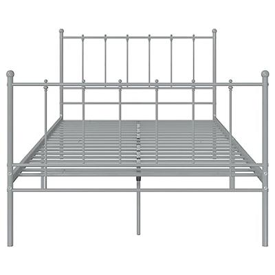 Bedframe metaal grijs 120x200 cm