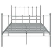 Bedframe metaal grijs 120x200 cm - thumbnail