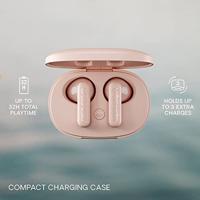 Urbanista Copenhagen Echte Draadloze Oordopjes, Bluetooth 5.2 Oortjes met Aanraakbediening & Microfoon met Ruisonderdrukking, 32H Speeltijd, USB-C Oplaadcase, IPX4-Waterbestendig, Stoffig Roze - thumbnail
