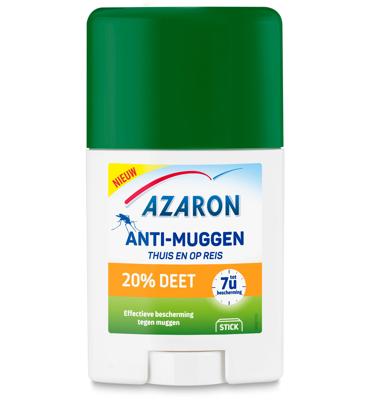 Azaron Anti muggen 20% deet stick 50 Milliliter