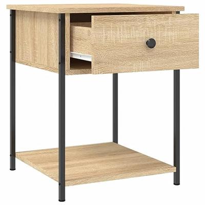 Nachtkastjes 2 st 44x45x58 cm sonoma eikenkleurig
