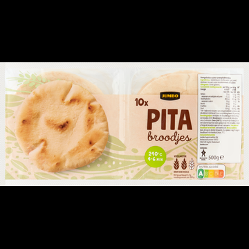 Jumbo Pita Broodjes 10 Stuks