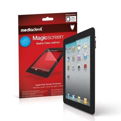 MediaDevil Beschermfolie voor iPad 2/3 / 4 (2nd / 3rd / 4e generatie, 2011-2012) - Matte Clear (bescherming tegen verblinding) [2 stuks]