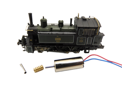 micromotor NF057G motor ombouwset voor Fleischmann DB BR 98.8, K.Bay.Sts.B. GtL 4/4