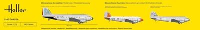 Heller 30372 C-47 DAKOTA Bouwpakket Schaal 1:72 vliegtuig