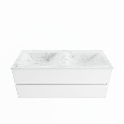MONDIAZ VICA-DLUX 120cm badmeubel onderkast Talc 2 lades. Inbouw wastafel CLOUD dubbel zonder kraangat, kleur Opalo. MONDIAZ VICA-DLUX 120cm badmeubel onderkast Talc 2 lades. Inbouw wastafel CLOUD dubbel zonder kraangat, kleur Opalo.