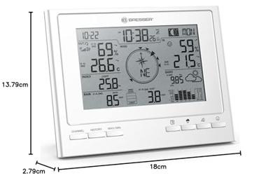 BRESSER extra basisstation voor 7003100 ClimateScout-weerstation (wit)