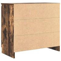 Dressoir met lade 71x35x65 cm spaanplaat gerookt eikenkleurig - thumbnail