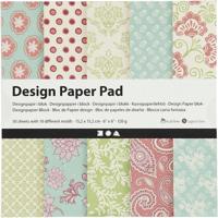 Creativ Company Design papierblok mint groen/paars, 50 vellen - thumbnail