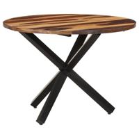 VidaXL Eettafel 100x100x75 cm acaciahout met honingkleurige afwerking - thumbnail