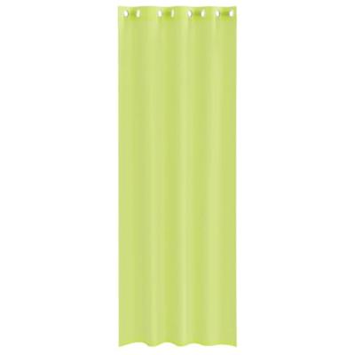 Voile Gordijnen met doorvoertules 2 st 140x300 cm appelgroen