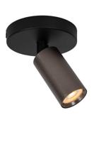 Lucide RITMO - Plafondspot - Ø 10 cm - 1xGU10 (MR11) - Koffie - thumbnail