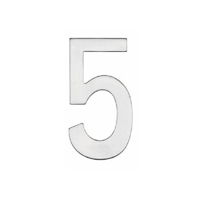Intersteel Huisnummer 5Numbra 15cm RVS - 0035.402045