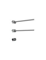 Hotbath &MORE set van 2 rails RARH50 ROUND 50 cm met separate schakelaar en inbouw element Geborsteld Nikkel (RARH50-2GN) - thumbnail