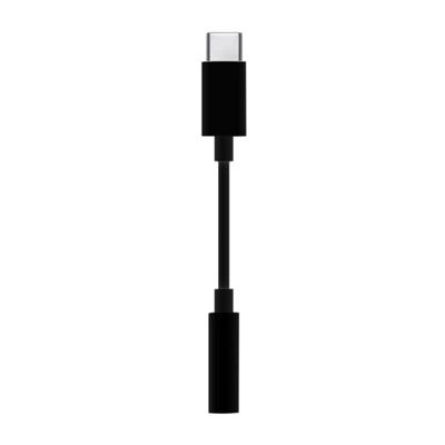 AISENS - A109-0385 USB-C naar audio-converter in Apple-stijl, USB-C/M-Jack 3,5/H, zwart, 15 cm